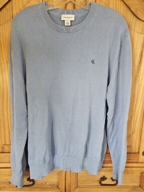 Calvin Klein Pale Blue Men's Crewneck Sweater